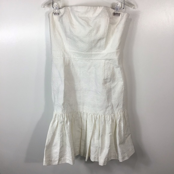 Vineyard Vines | Caning Jacquard Strapless Dress - Picture 6 of 9